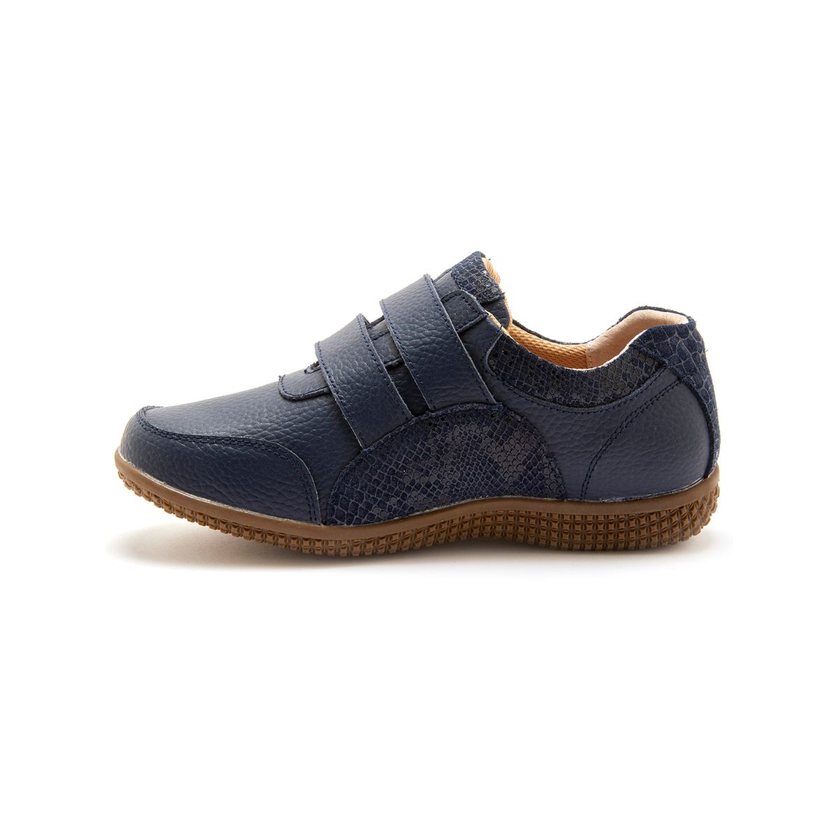 Pediconfort Femme Derbies Cuir Fantaisie à Scratchs 