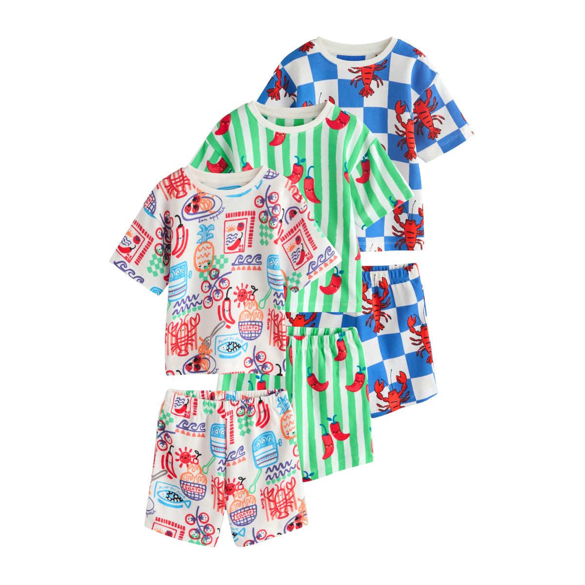 Pyjama short, lot de 3, NEXT