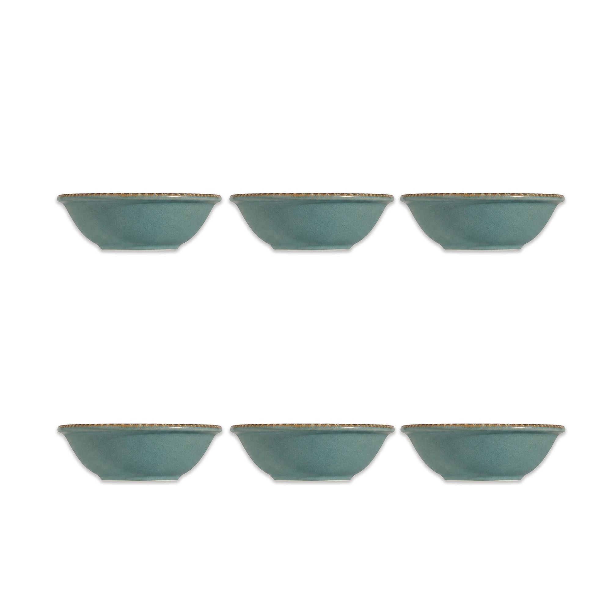 Lot de 6 bols 16cm en porcelaine, LUNEA, OGO LIVING