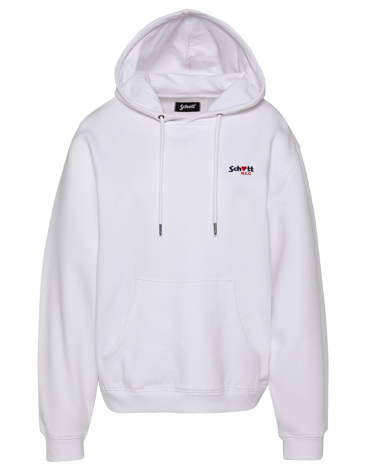 Sweatshirt à capuche avec broderie cur, SCHOTT