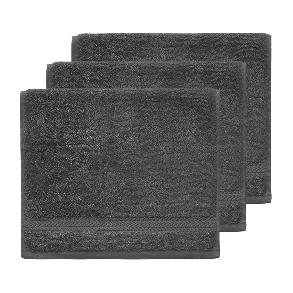 Lot de 3 serviettes invité 550 g/m² LUXURY, SENSEI MAISON