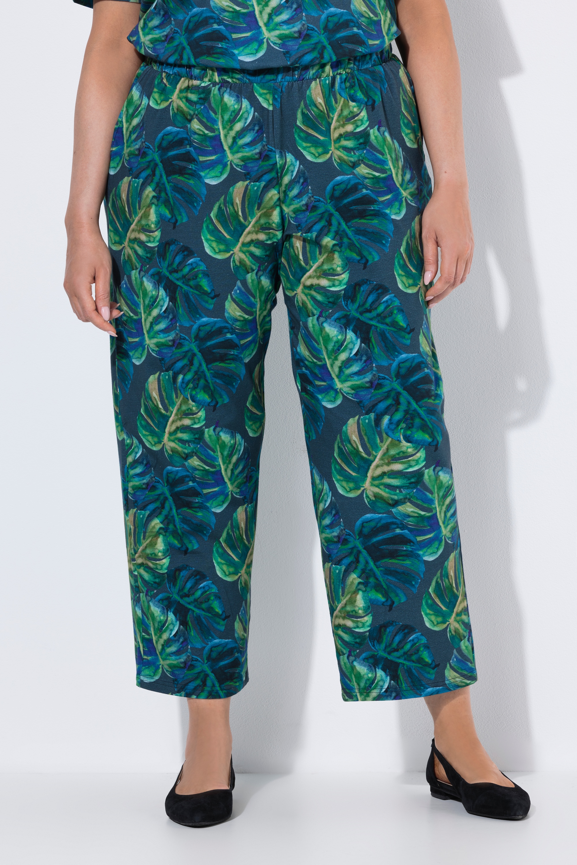 Pantalon 7/8 en jersey, imprimé, ULLA POPKEN