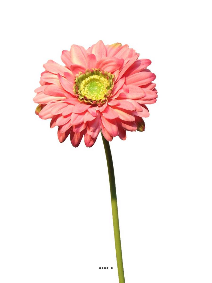 Gerbera artificiel, H 48 cm Rose soutenu, ARTIFICIELLES