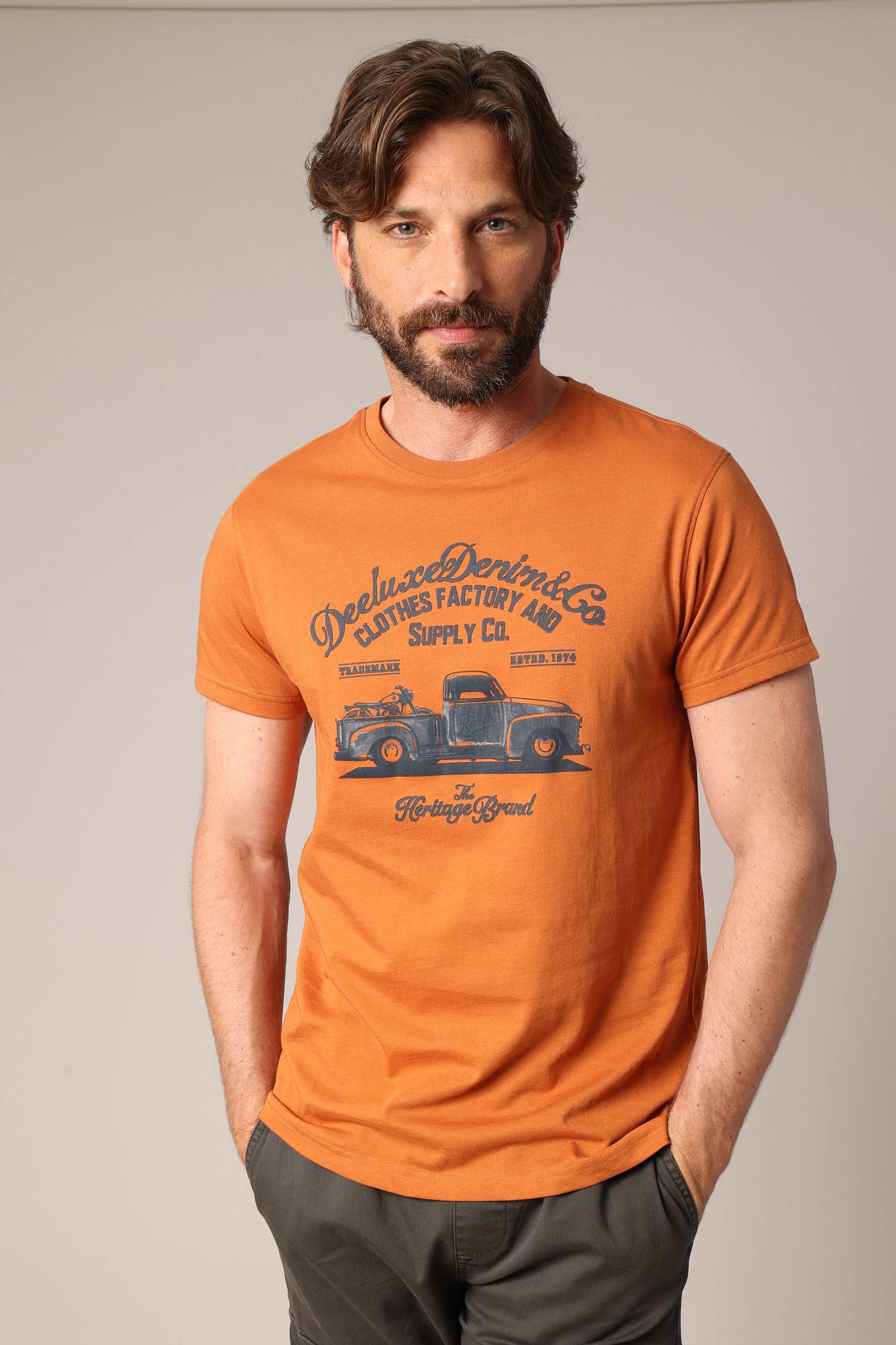 T-shirt imprimé camion rétro, coupe droite et 100% coton TRUCK, DEELUXE