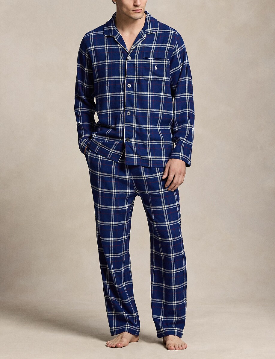 Lange pyjama in flanel, POLO RALPH LAUREN