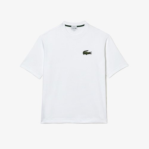 Crew neck t-shirt with short sleeves, white, Lacoste | La Redoute