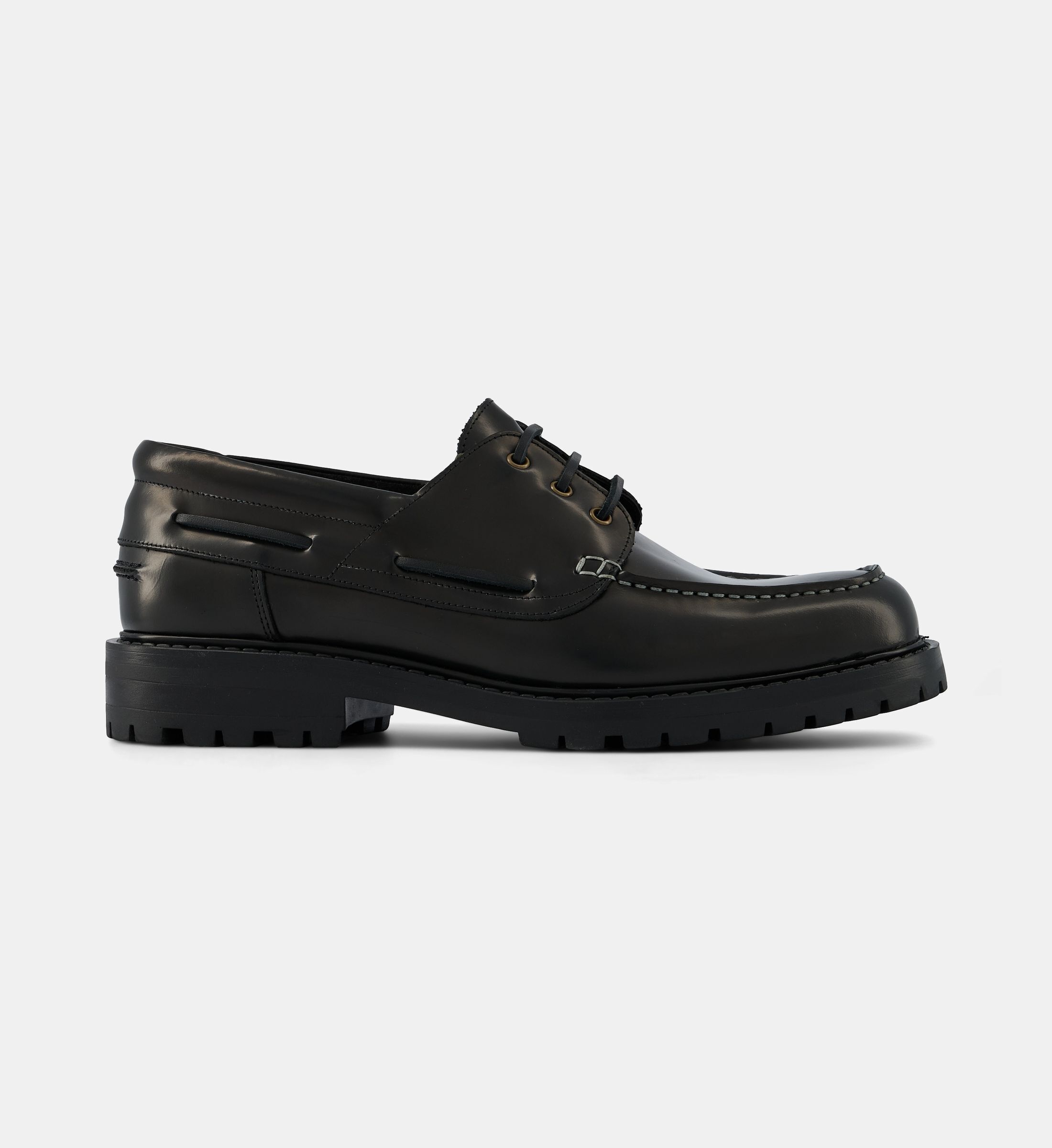 Chaussures bateau oury cuir polido, COMPTOIR GL