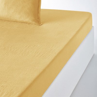Linot 100% Washed Linen Fitted Sheet for Deep Mattresses (30cm) LA REDOUTE INTERIEURS