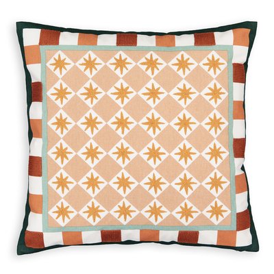 Silandro Colourful Tiled 100% Cotton Cushion Cover LA REDOUTE INTERIEURS