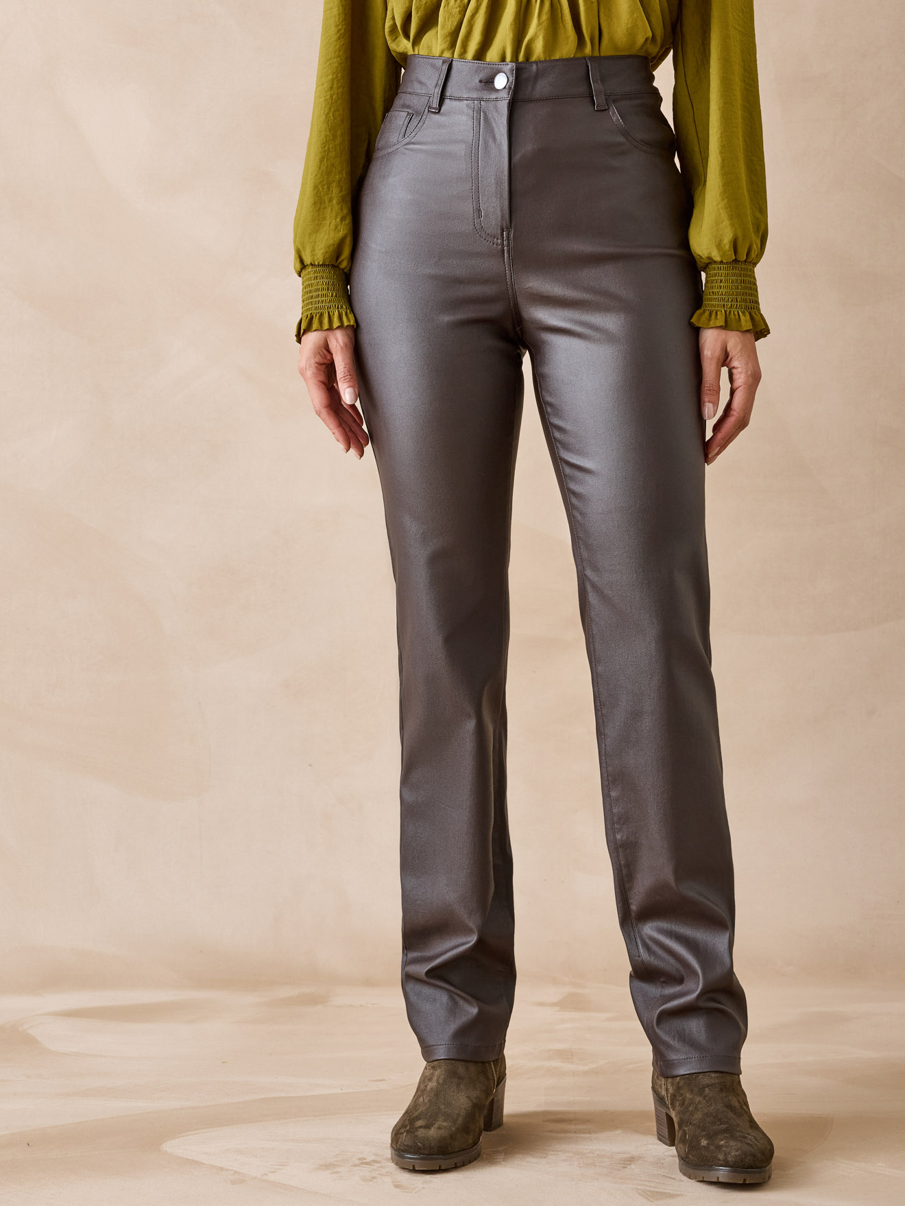 Pantalon enduit 5 poches, DAXON