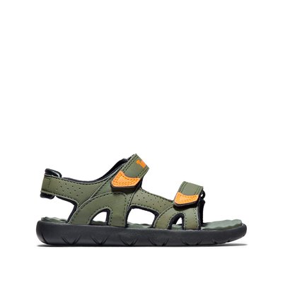 Kids Perkins Row 2-Strap Sandals in Leather with Touch 'n' Close Fastening TIMBERLAND