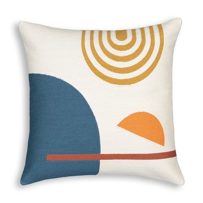 Wavy Embroidered Cushion Cover LA REDOUTE INTERIEURS