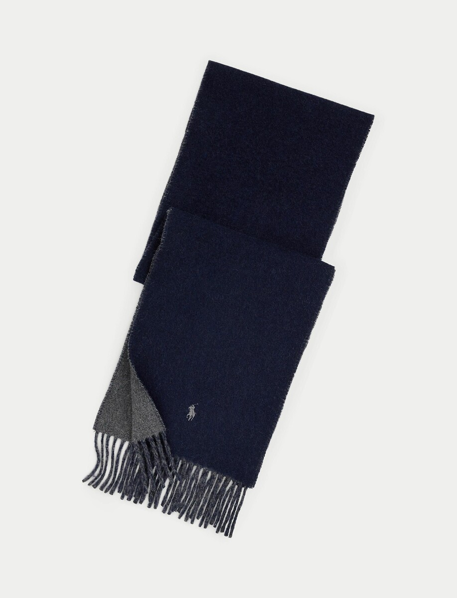 Wool Blend Reversible Scarf, POLO RALPH LAUREN