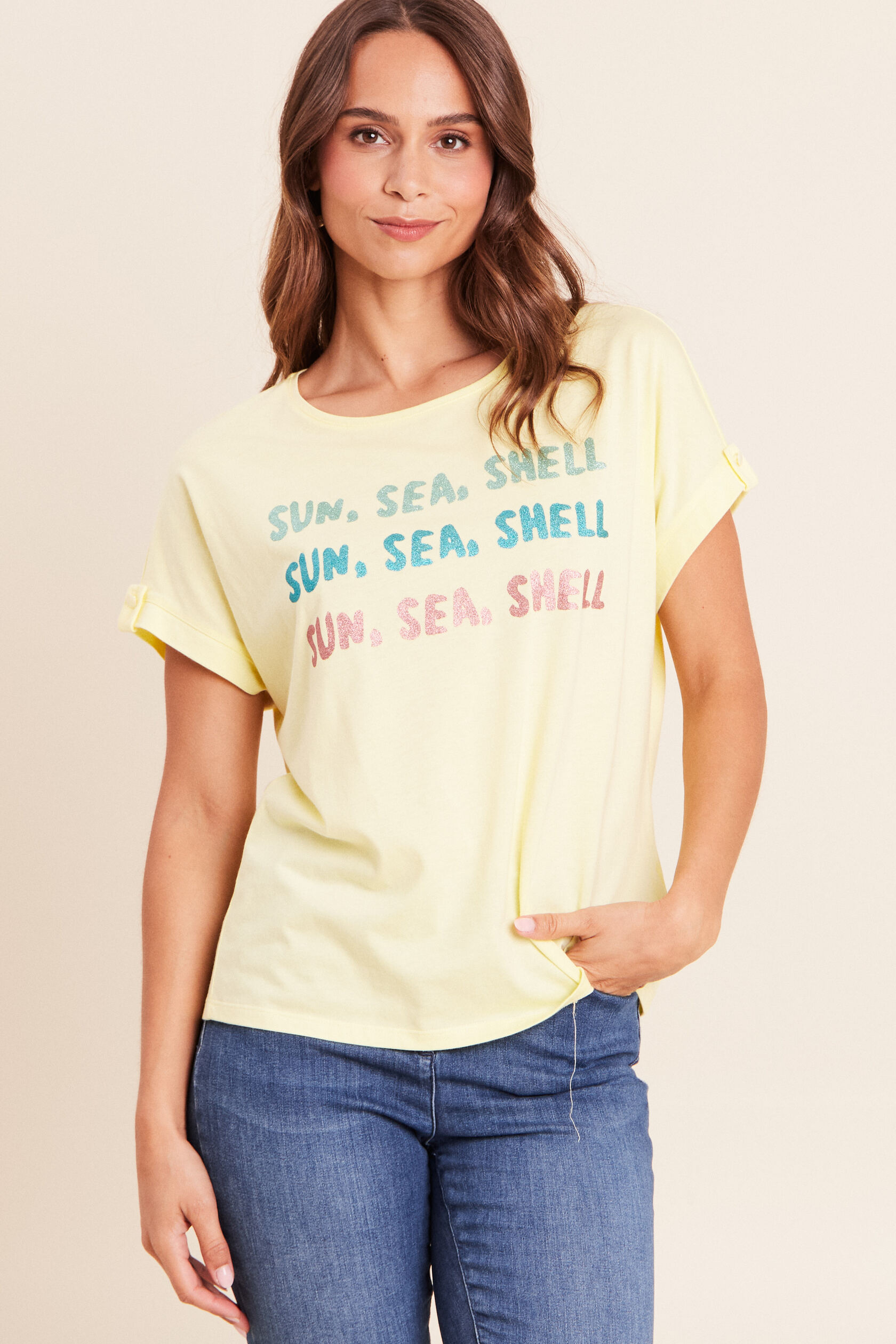 T-shirt col rond manches courtes, BREAL