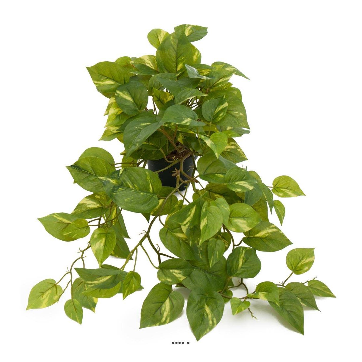 Pothos artificiel retombant en pot, L 55 c, ARTIFICIELLES