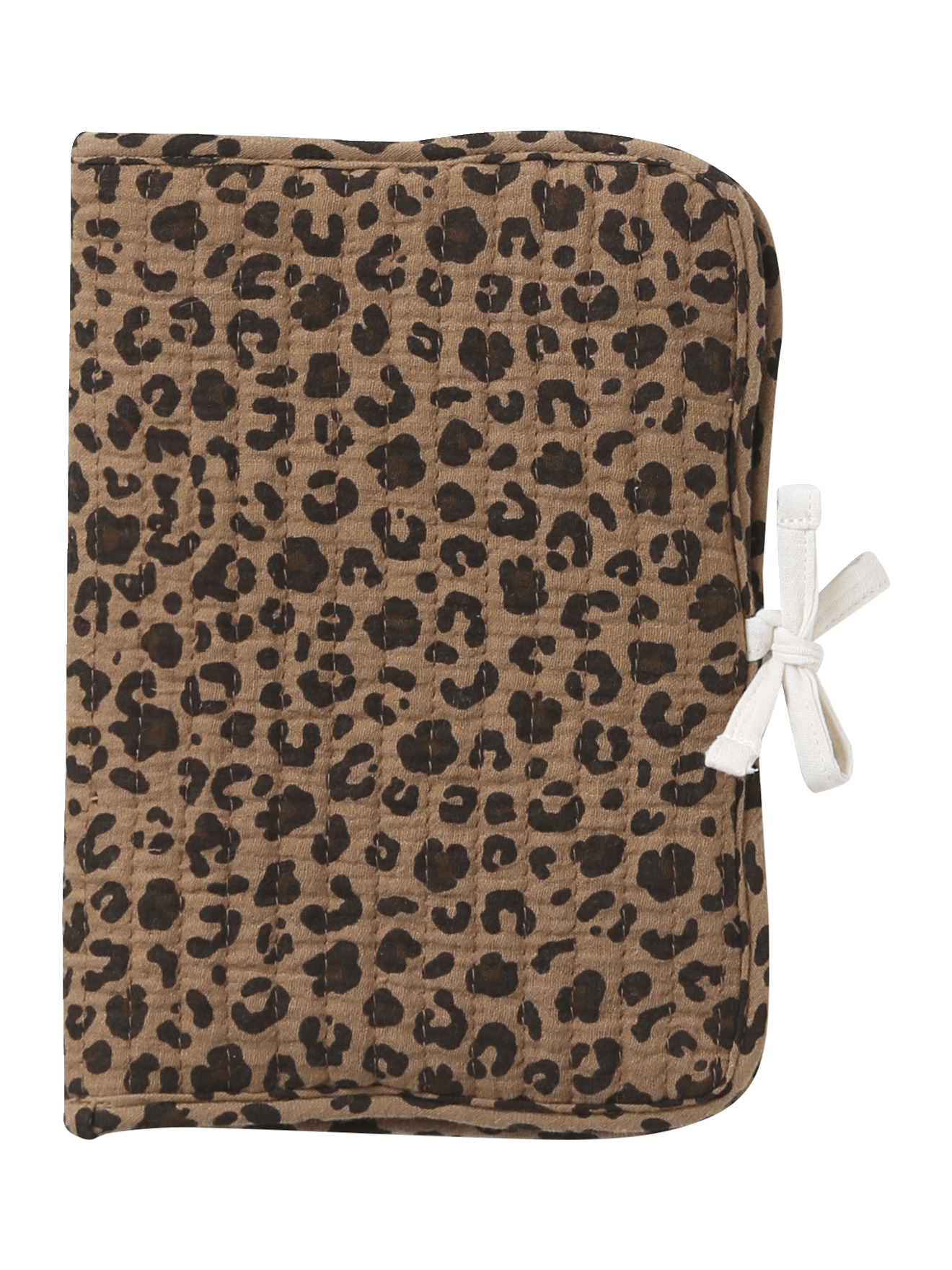 Protège carnet de santé en gaze de coton léopard, ENVIE DE FRAISE
