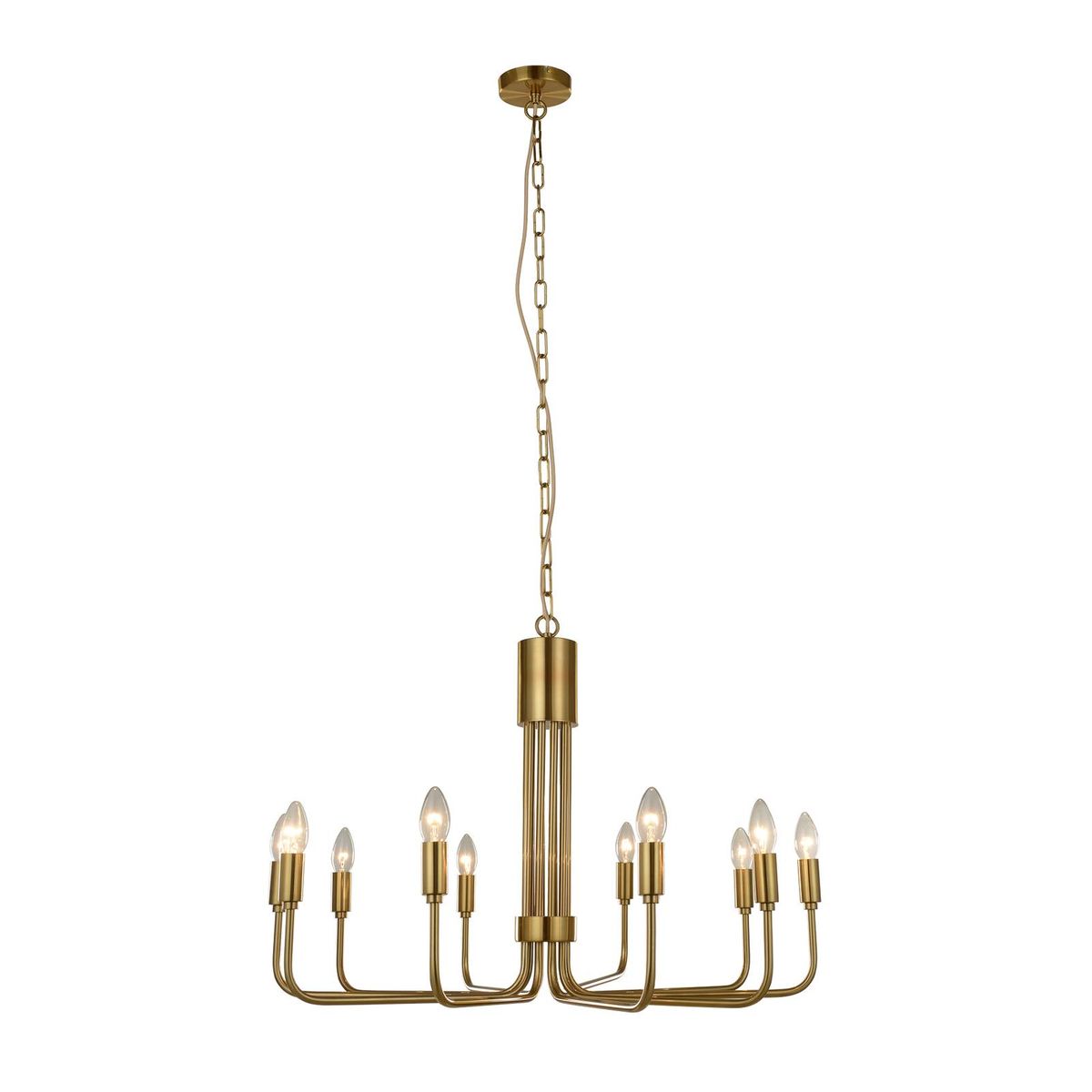 Lustre en métal antique, elanova Couleur laiton Lindby | La Redoute