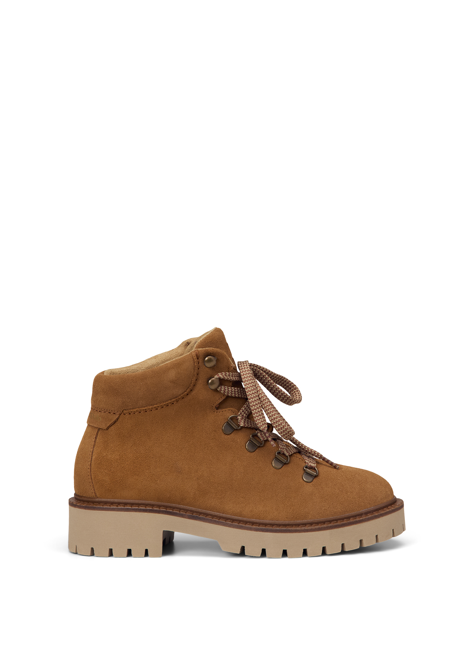 Bottes à lacets, modèle Phia en cuir velours huilé, MARC O'POLO