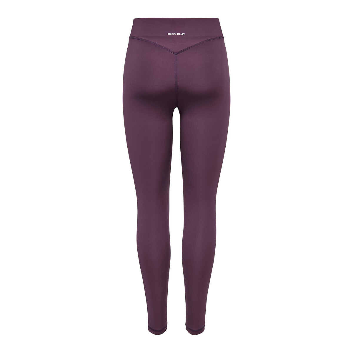 Nada breathable sports leggings with high waist, aubergine, Only Play