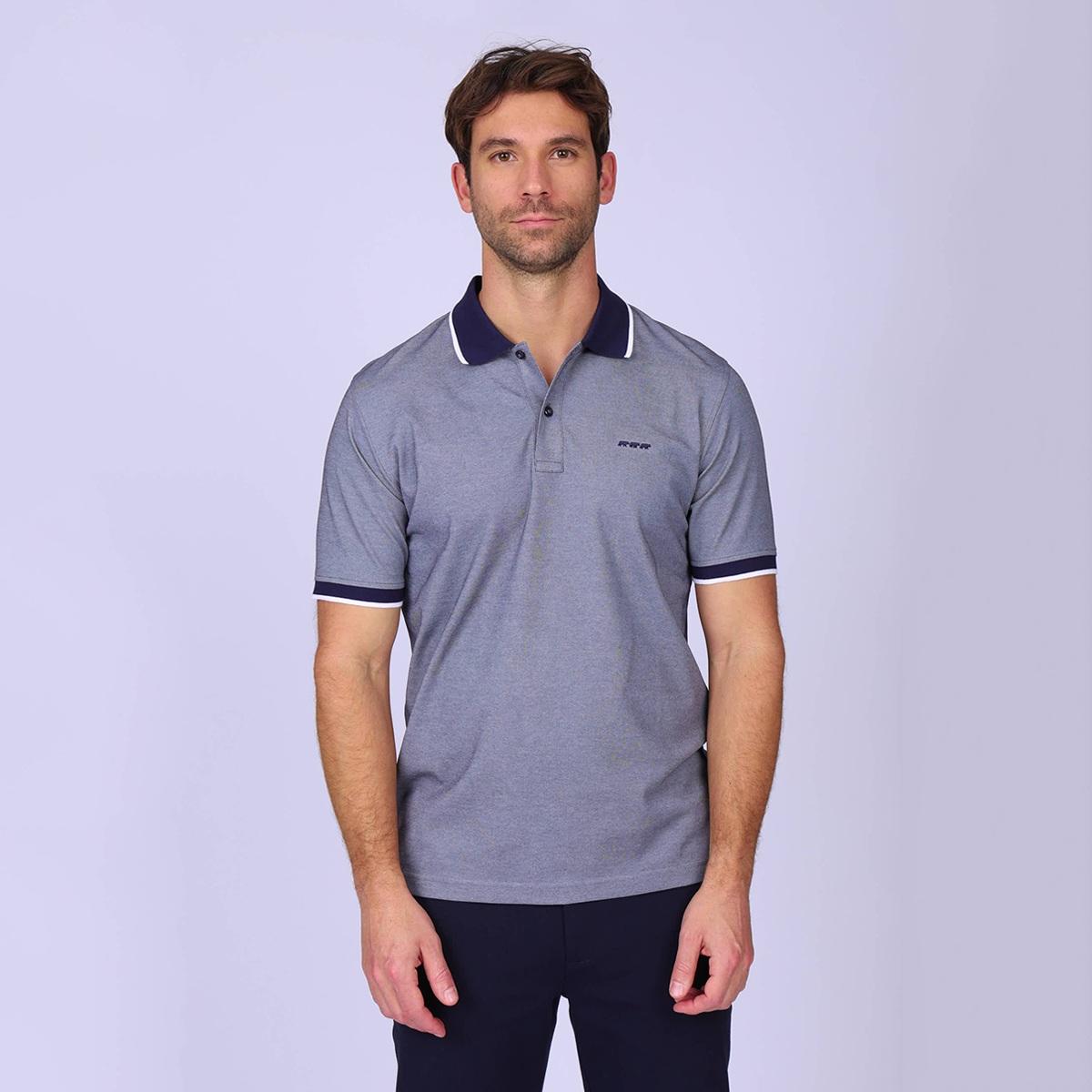 Polo bicolore chiné, MISE AU GREEN