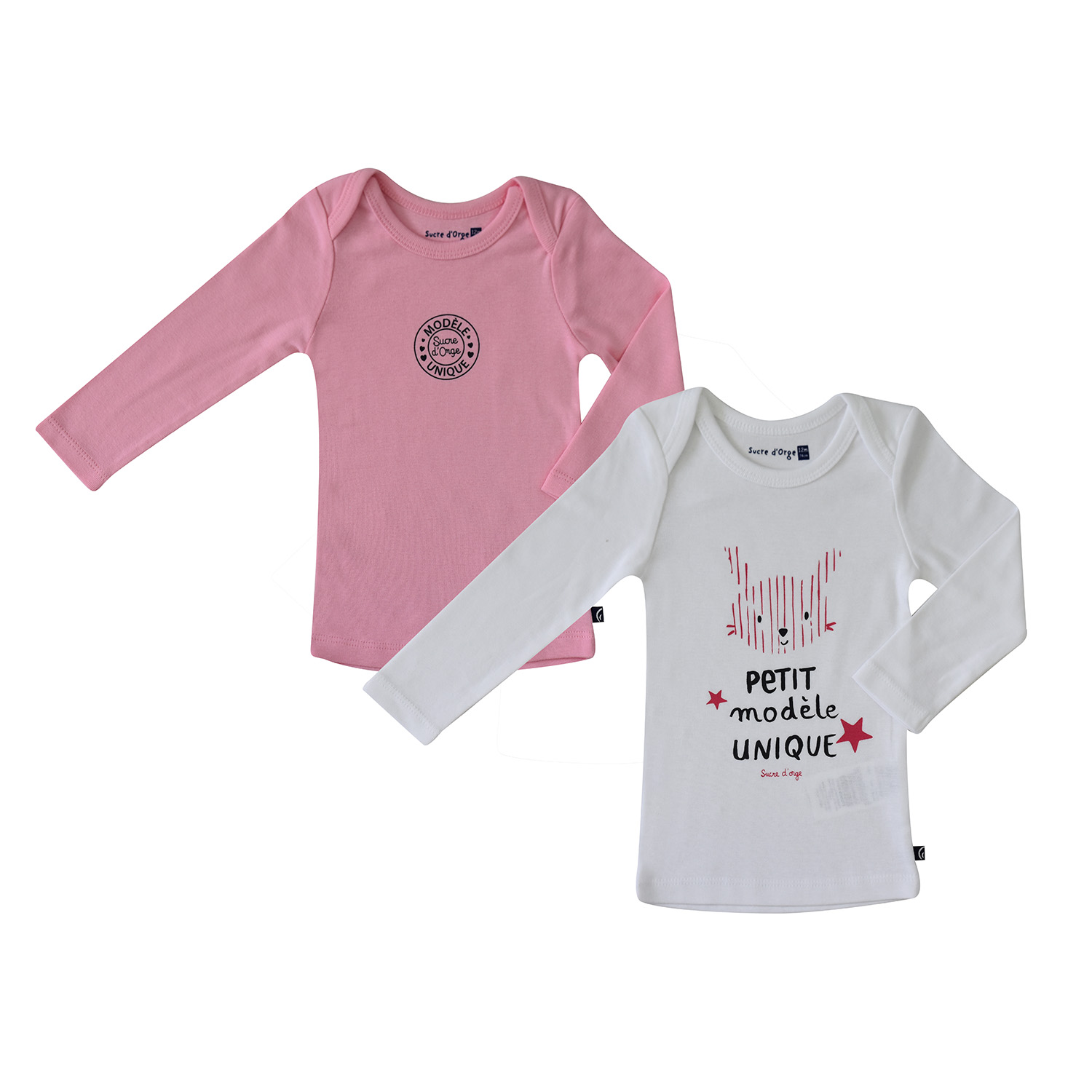 2 t-shirts dona 12/24 mois, SUCRE D'ORGE