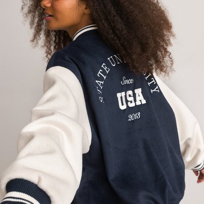 Recycled Varsity Bomber Jacket LA REDOUTE COLLECTIONS