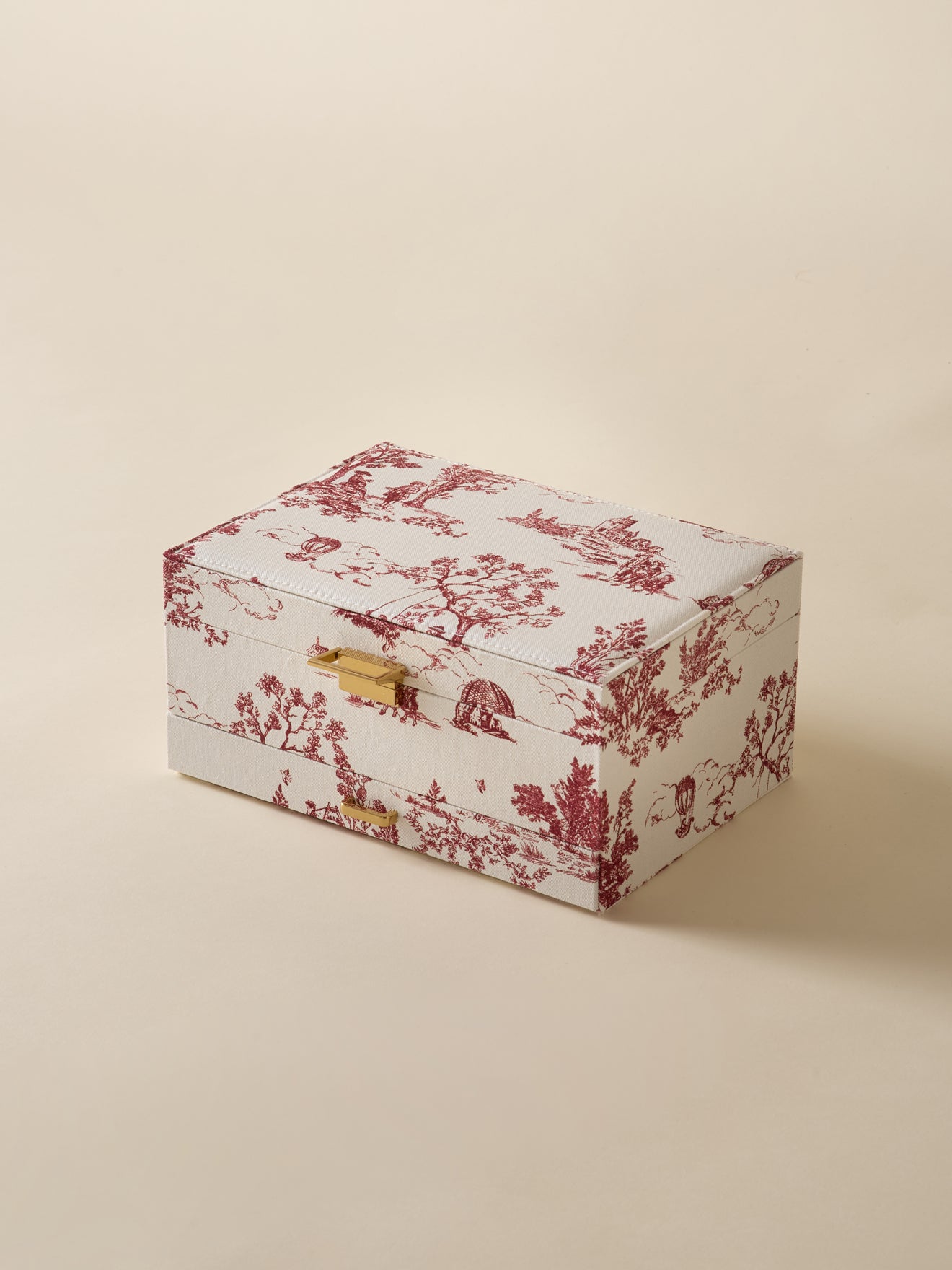 Boîte à bijoux XL esprit toile de Jouy, CYRILLUS