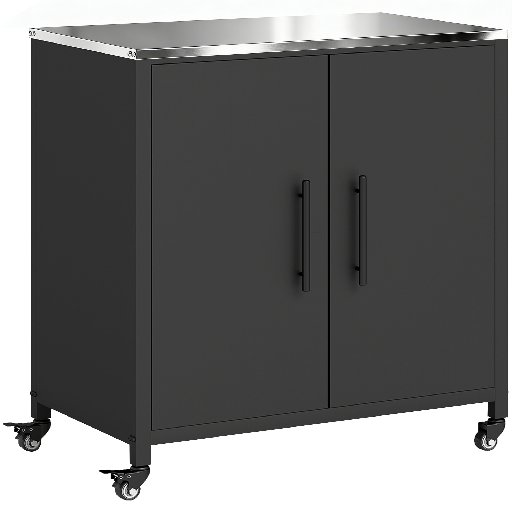 Armoire de rangement d'extérieur Métal Noir, OUTSUNNY
