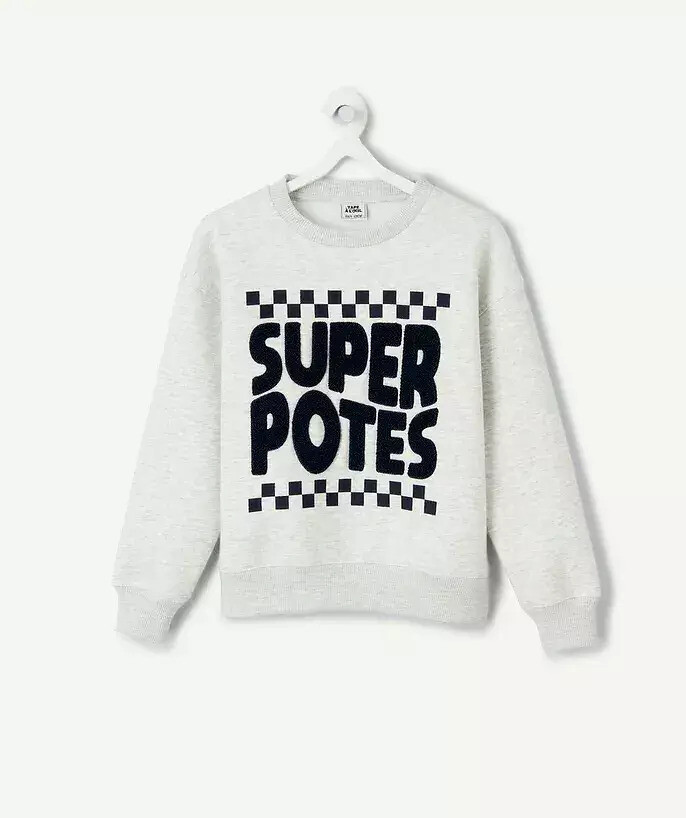 Sweat col rond avec inscription, TAPE A L'OEIL