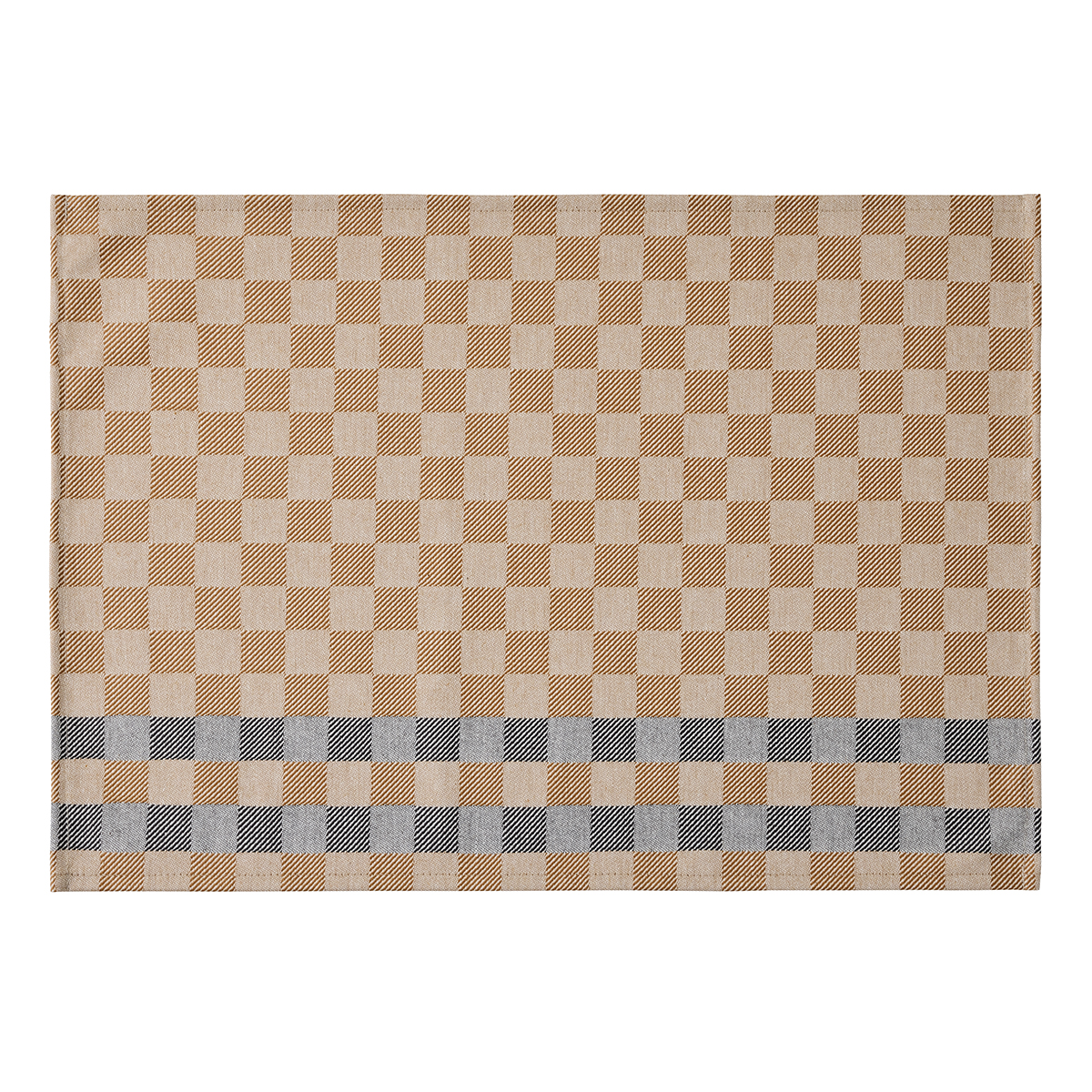 Set de table enduit en Coton, CHAMPÊTRE ENDUIT, LE JACQUARD FRANCAIS