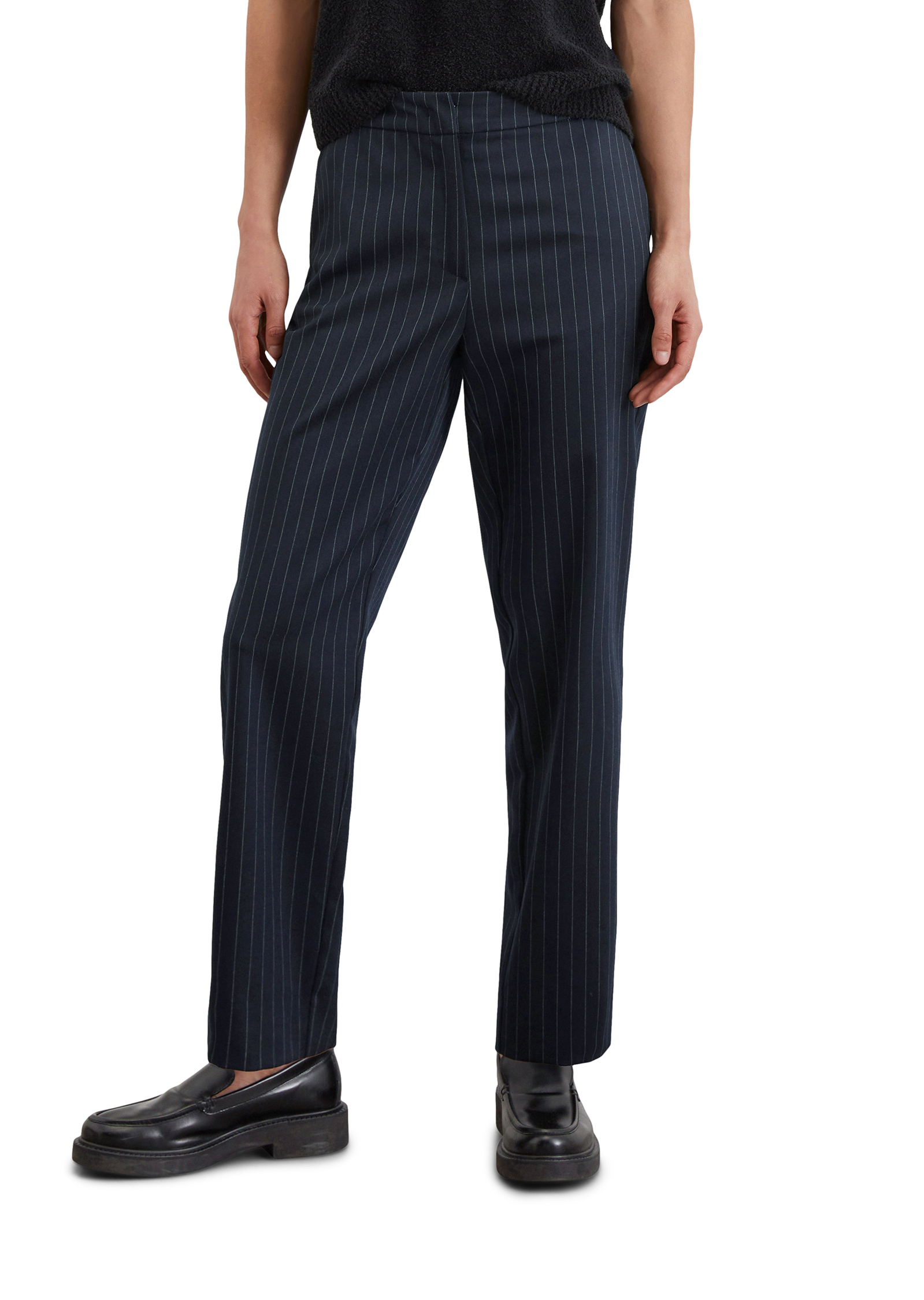 Pantalon cigarette slim avec rayures, MARC O'POLO