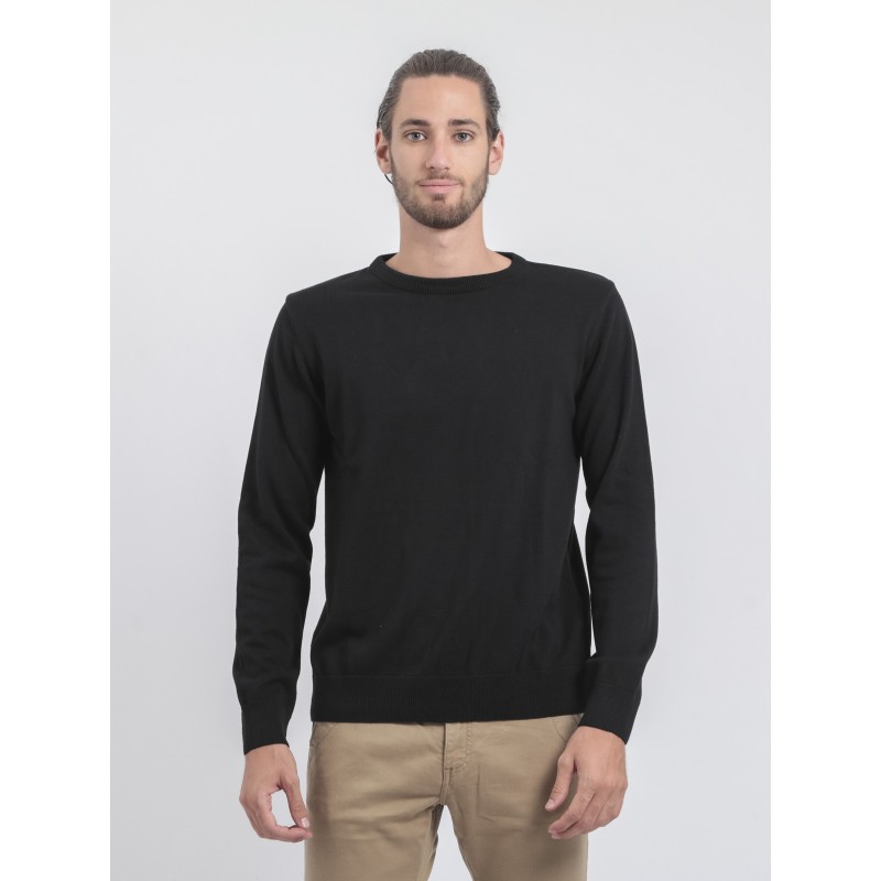 Pull Col Rond Pur Coton Ladarko, RITCHIE
