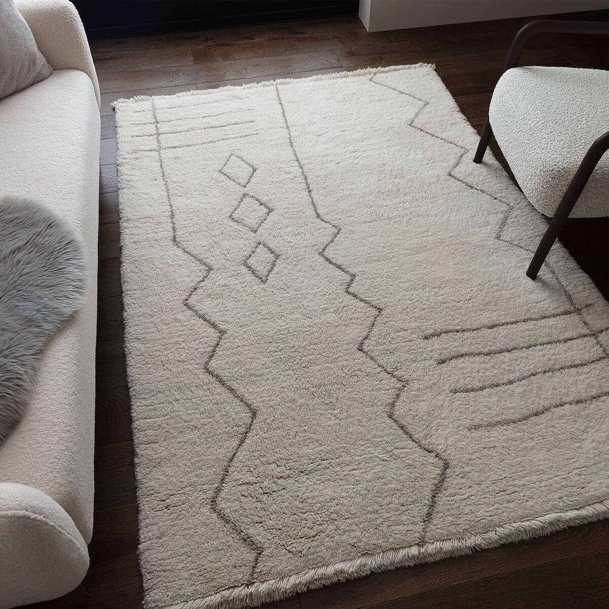 Azera Washable Berber Tribal Rug, SO'HOME