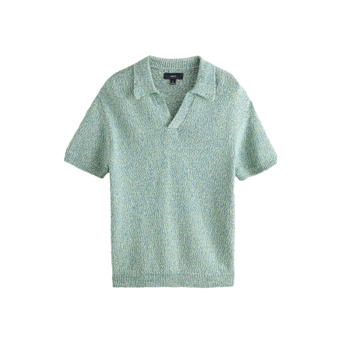 Polo standard bouclé à manches courtes, NEXT