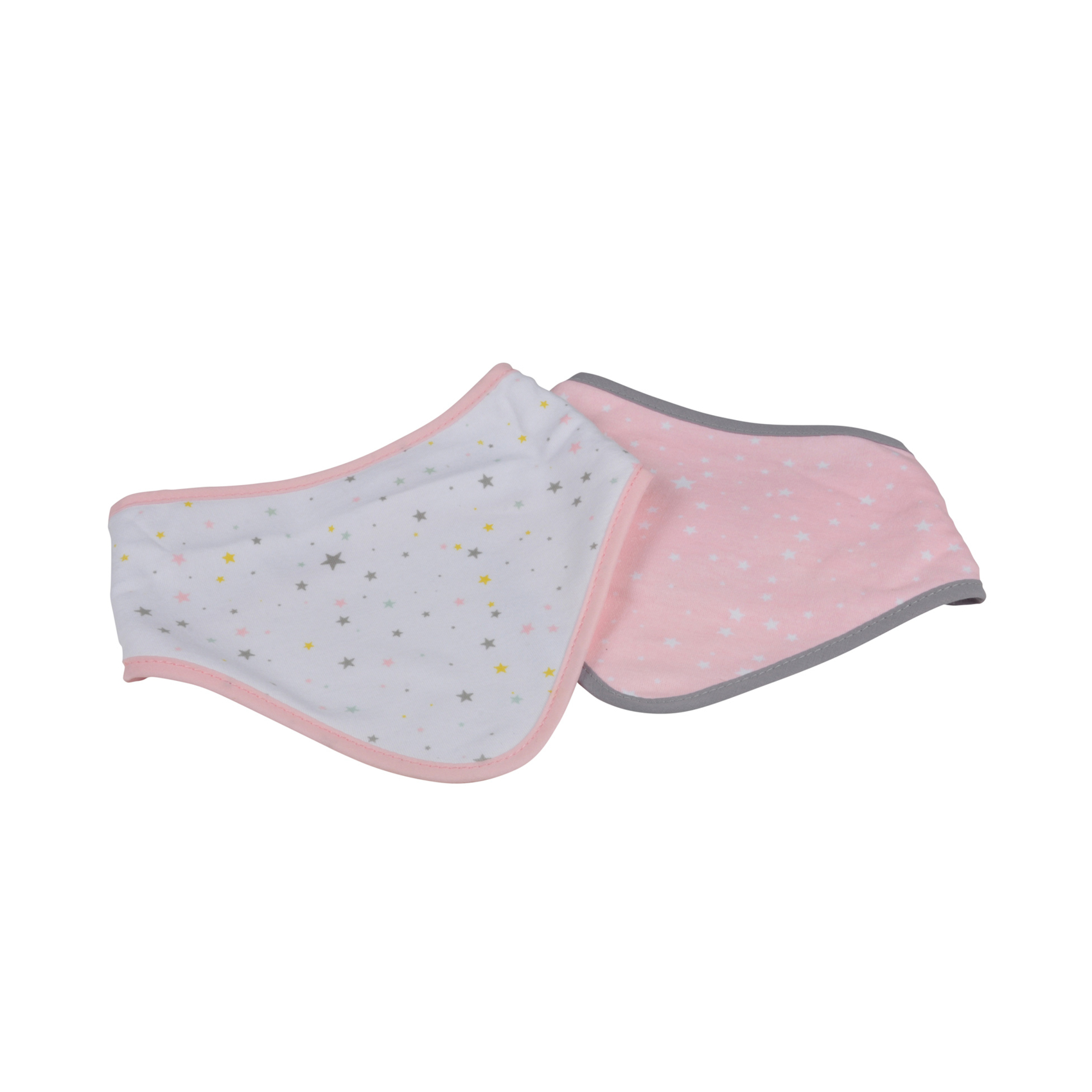 Lot de 2 bavoirs bandana étoiles, HOME MAISON