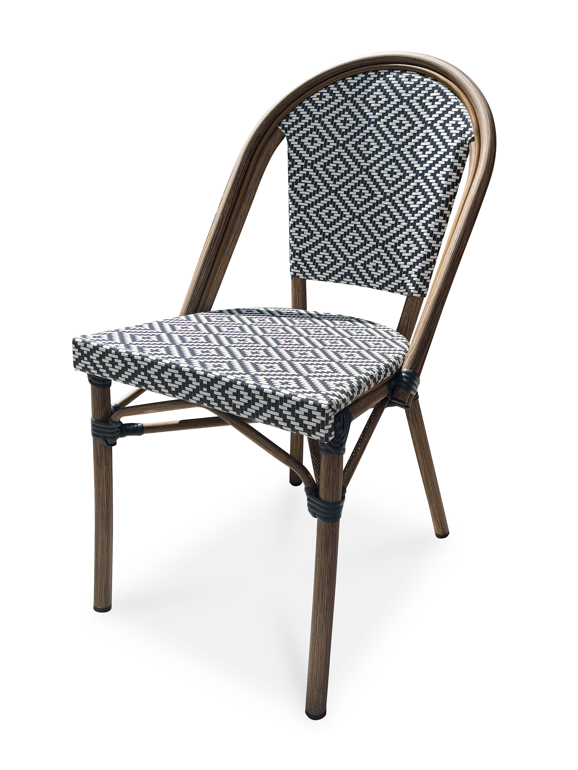Lot de 2 fauteuils de jardin empilables en aluminium BISTRO, DCB GARDEN