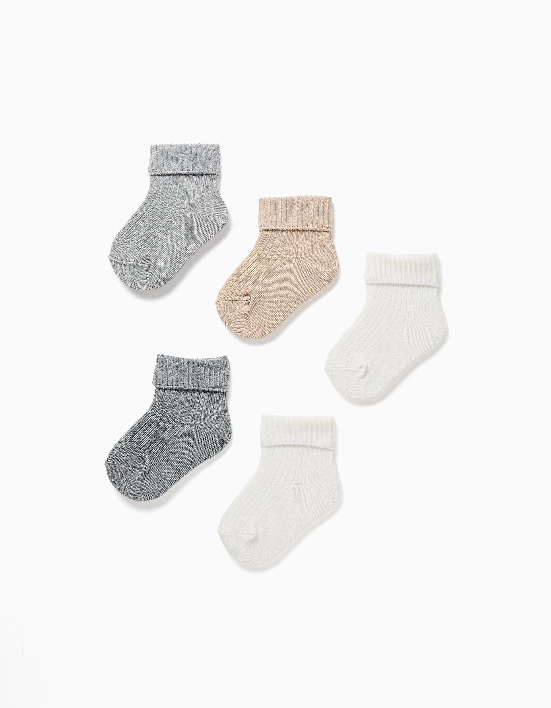 Pack 5 Paires de Chaussettes Côtelées, ZIPPY
