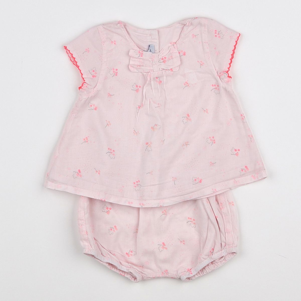 Ensemble Robe T-Shirt + Caleçon Absorba - Taille 12 Mois - Fuchsia - Neuf Avec Étiquettes