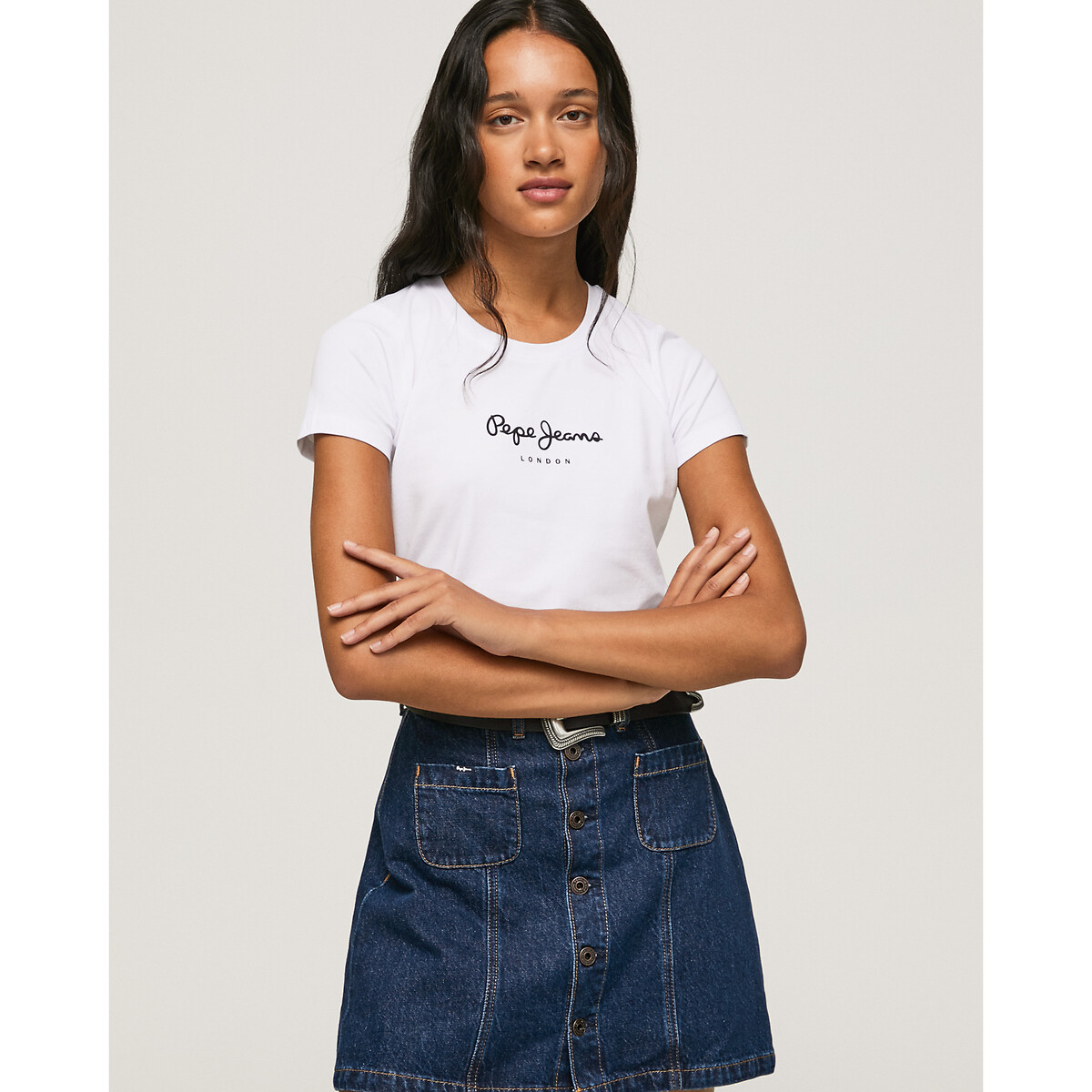 T-shirt manches courtes, logo devant Pepe | Redoute La Jeans