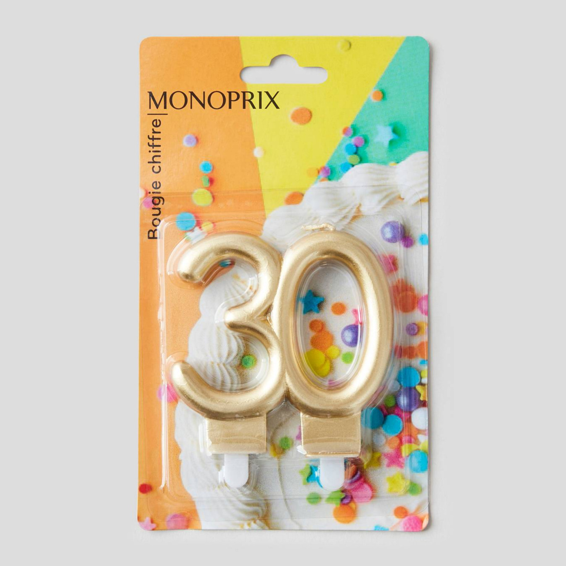 Bougie chiffre n°30, MONOPRIX MAISON