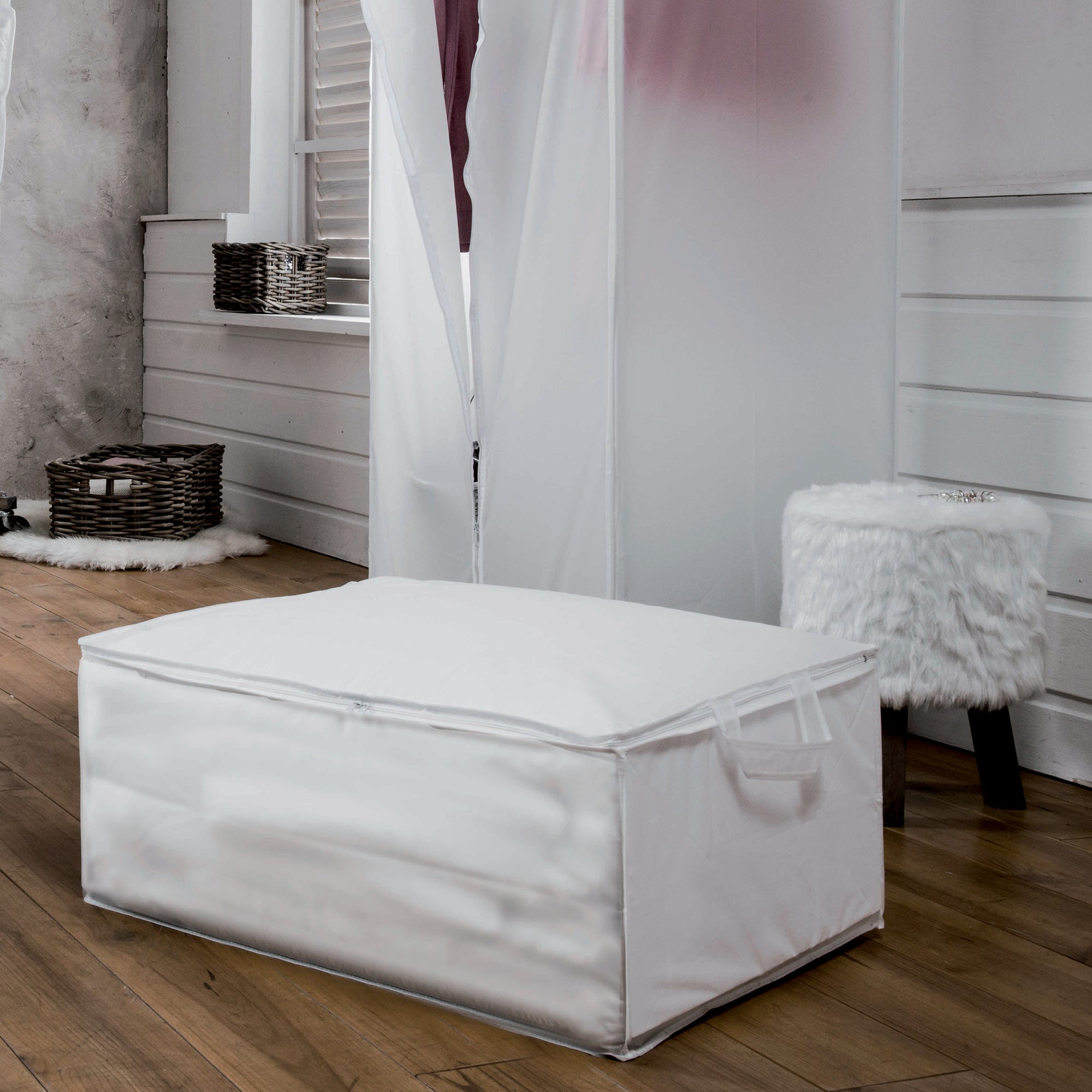 Housse de rangement pour couette milky blanche Couleur transparent Compactor La Redoute