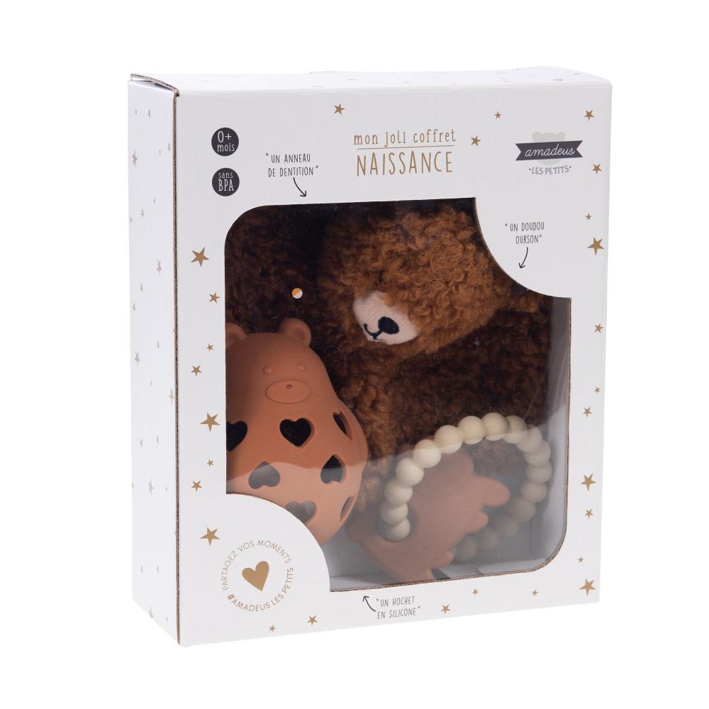 Coffret éveil Ourson 3 pièces, AMADEUS LES PETITS
