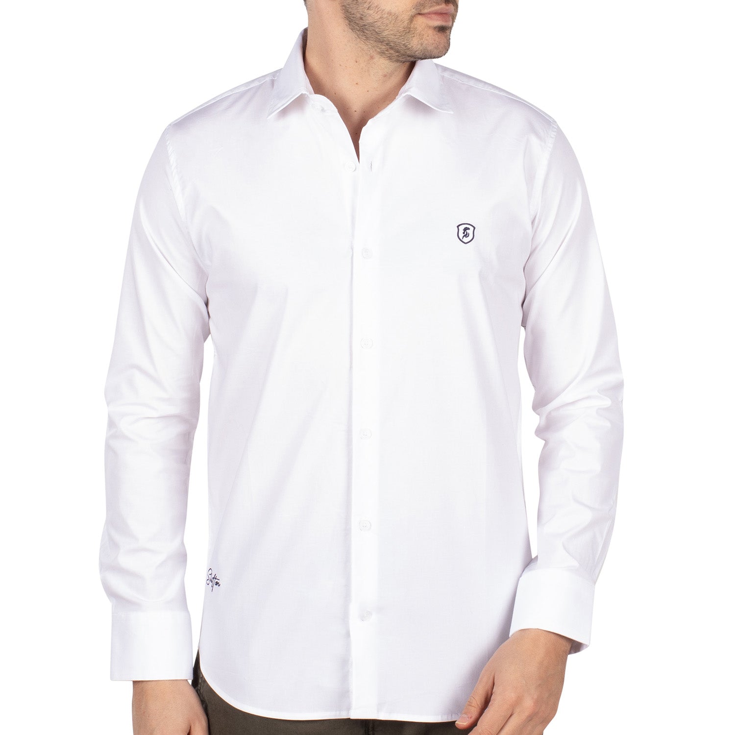 Chemise unie script, SHILTON