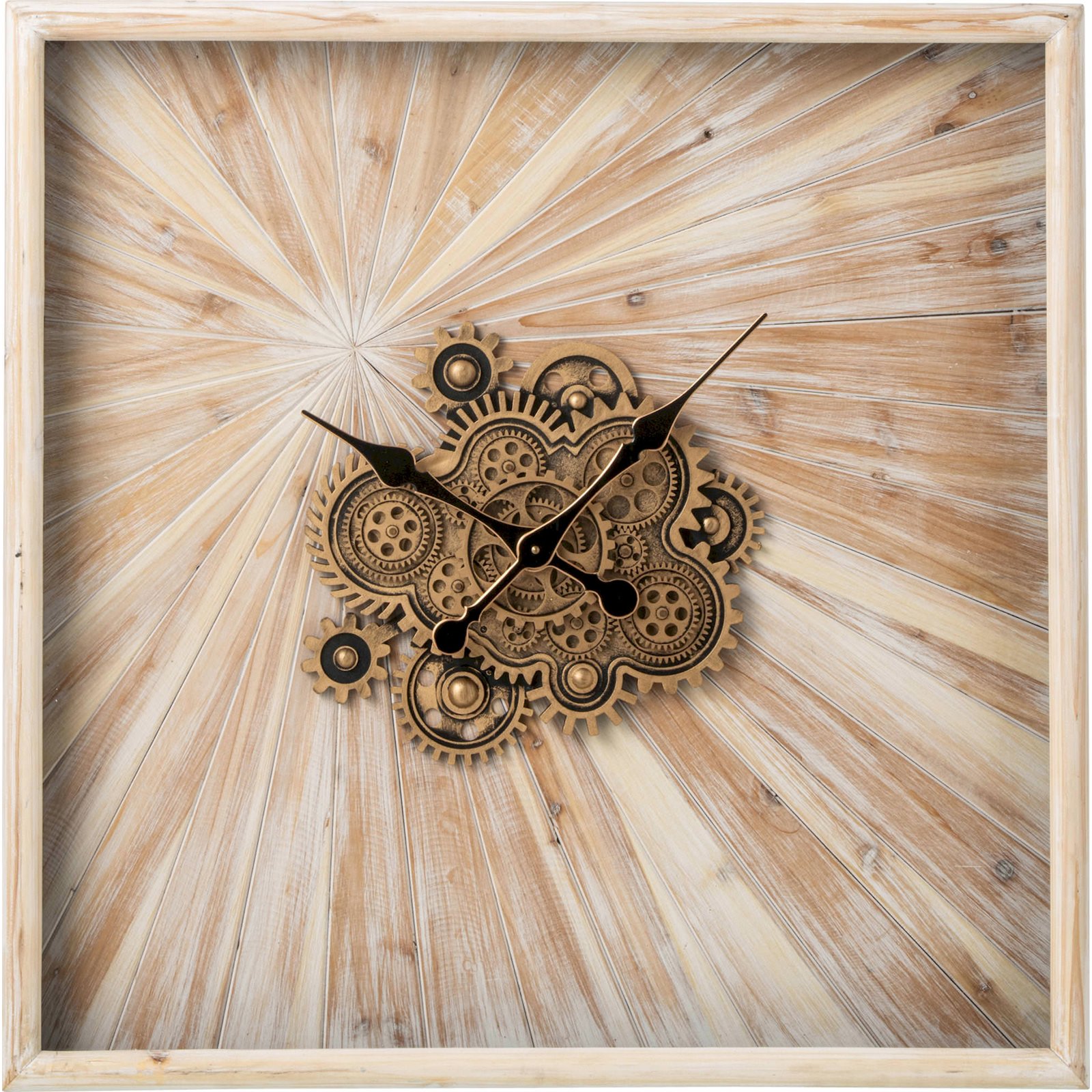 Horloge murale grand format en bois, RECOLLECTION