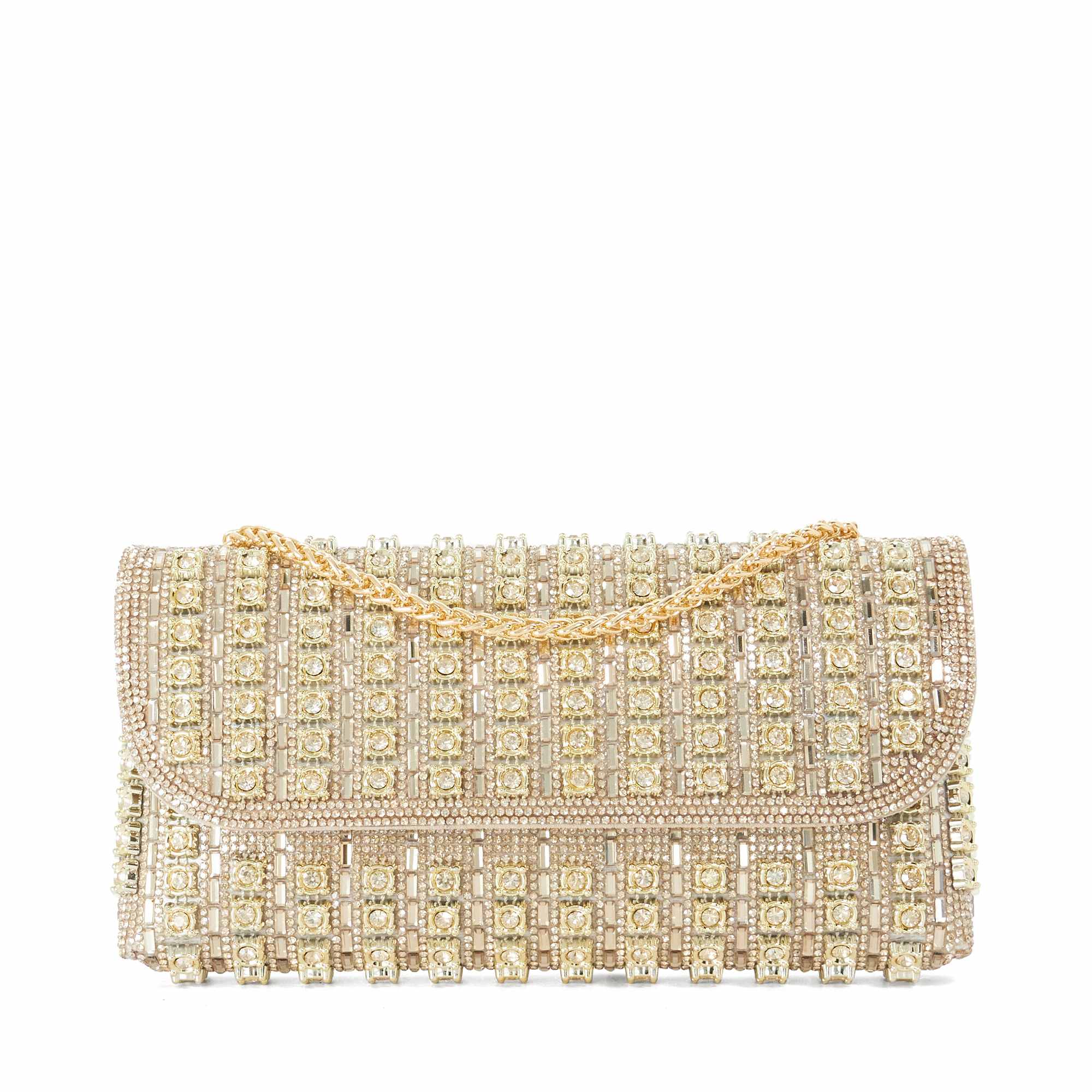 Sac à bandoulière enveloppe orné - ELABOURATE, DUNE LONDON