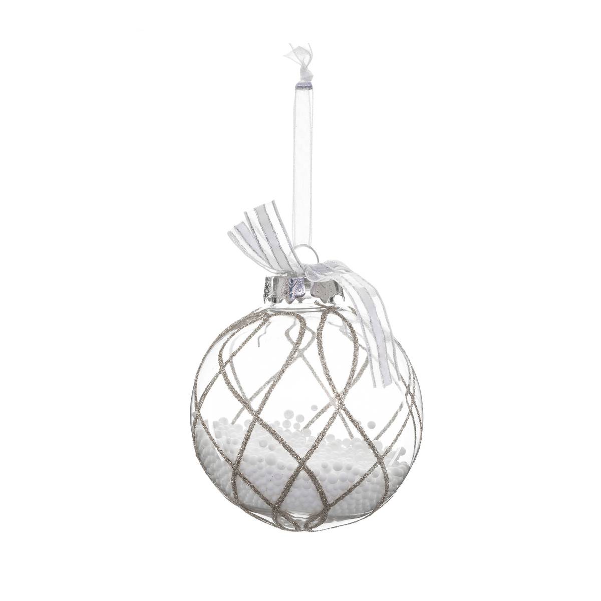Boule avec billes à l'intérieur D.8 cm, ATMOSPHERA