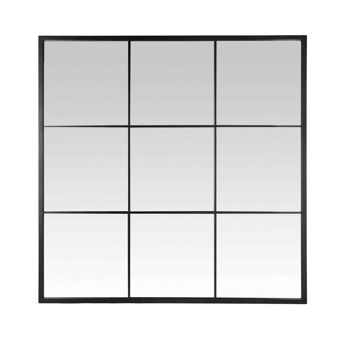 miroir fenetre style industriel 100x100 - jules