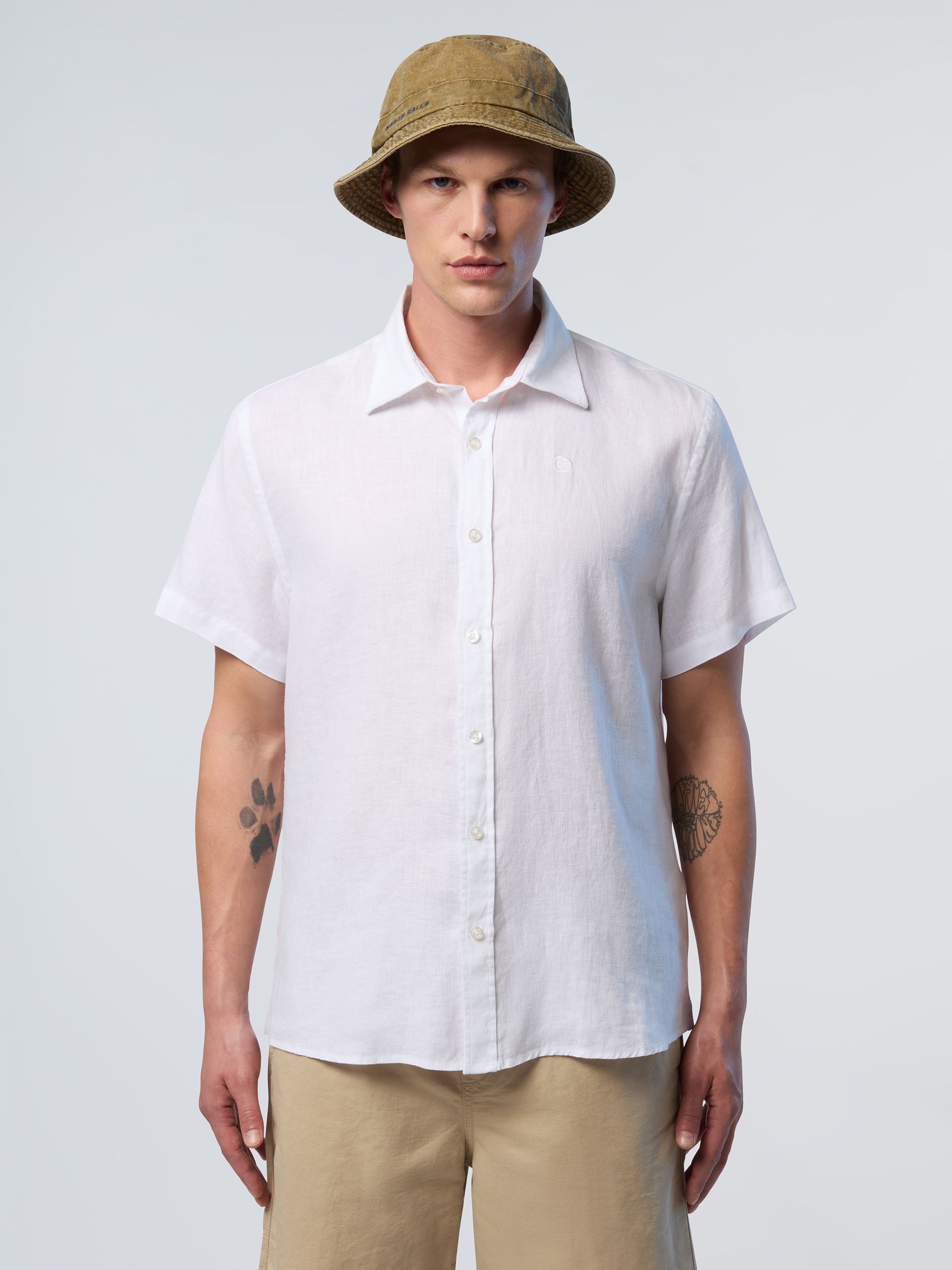 Chemise en lin à manches courtes, NORTH SAILS