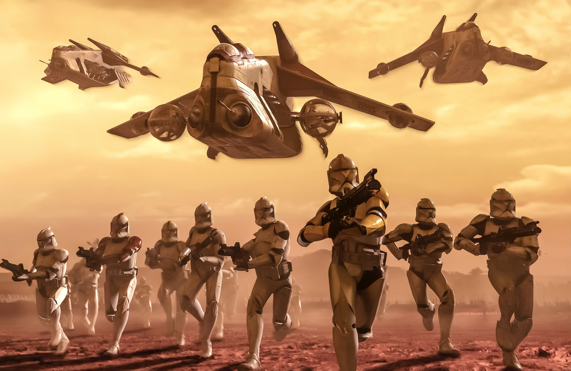 Papier peint Komar - Star Wars Classic Clone Trooper - 400 x 260 cm, HEXOA