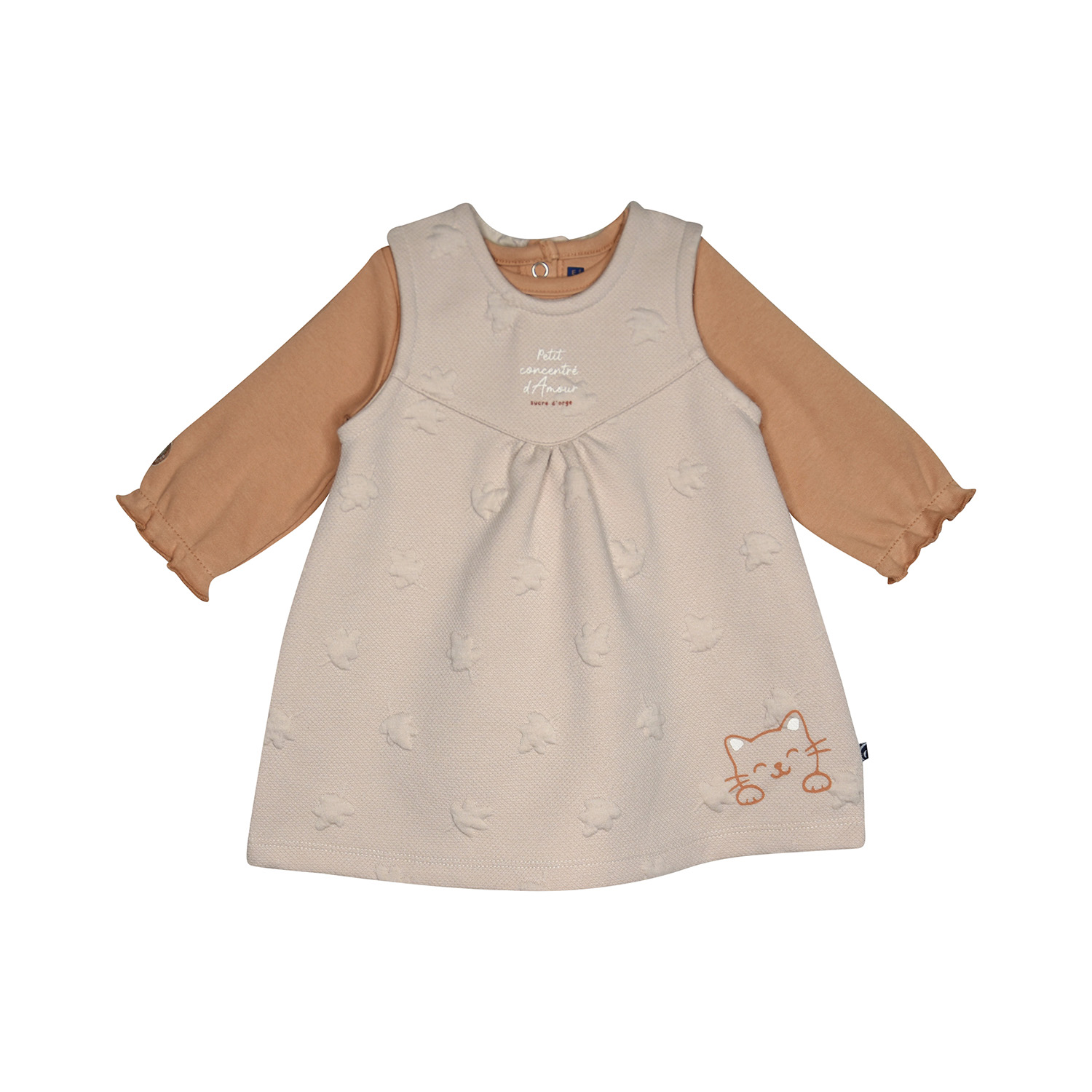 Tshirt robe soline maille bebe, SUCRE D'ORGE